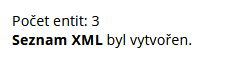 Skartační návrh - Export xml