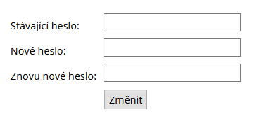 Změna hesla